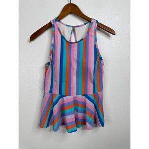 Matilda Jane Striped Tankini Top Size Small